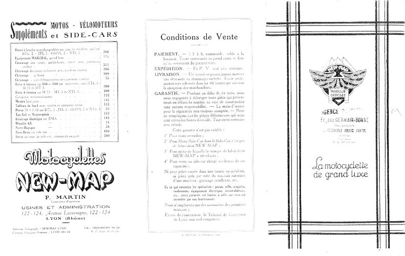 Les conditions de vente des New-Map